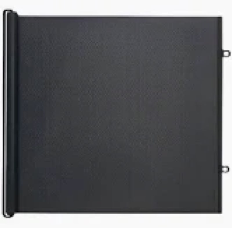 Extra wide black retractable gate