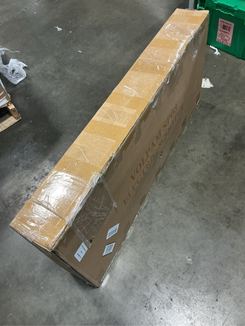 Condition photo showing As Is for volpam electric scooter, 350w/500w/800w/1000w/250w powerful motor & 19/22/ 9 mph top speed, 16-28-10 miles long range, folding e scooter choice gray red