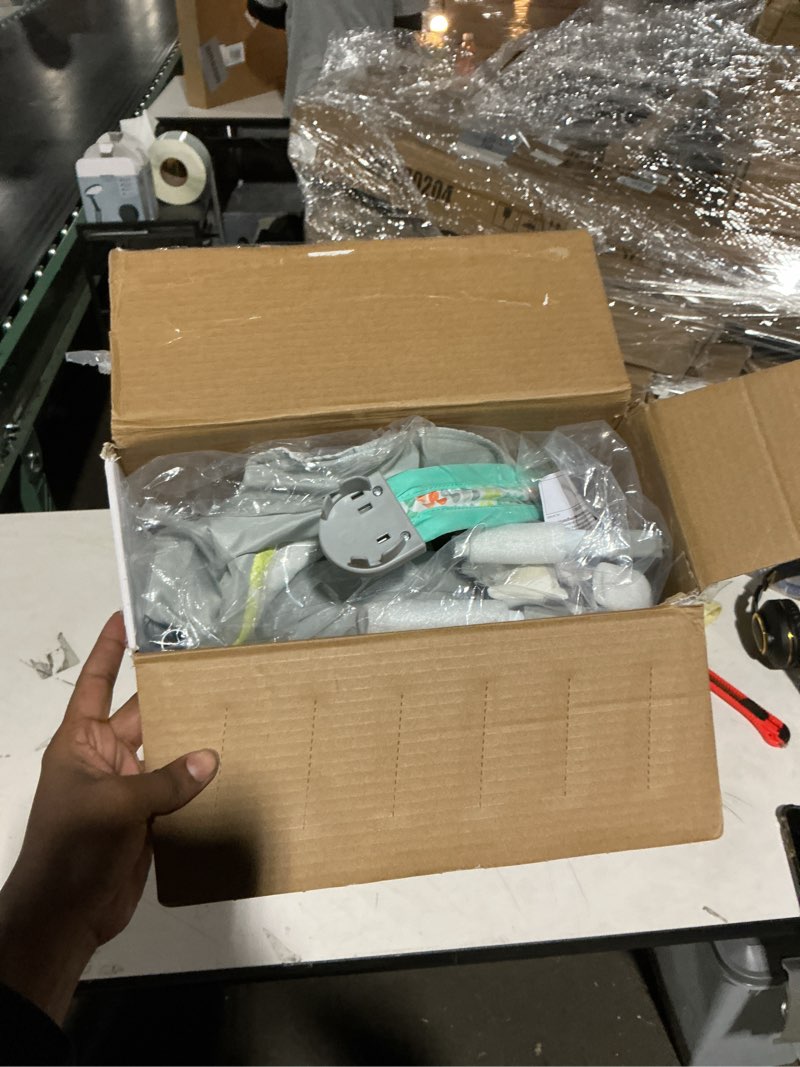 Condition photo showing As Is for Bright Starts Portable Automatic 6-Speed Baby Swing with Adaptable Speed, Taggies, Music, Removable-Toy-Bar, 0-9 Months 6-20 lbs (Whimsical Wild)