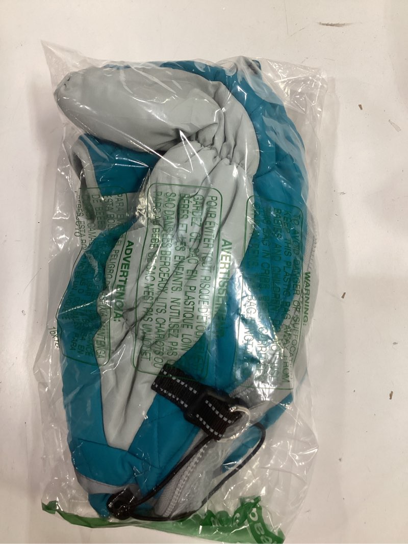 Condition photo showing New/Like New for MIGOHI Full Body Dog Coat - Warm Reflective Small Dog Winter Coat with Harness, Turtleneck Fleece Jacket for Dogs,Four-Leg Windproof Puffer Jackets Snowsuit with Zipper for Small Medium Large Dogs,S Turquoise Small(Back:11.8")