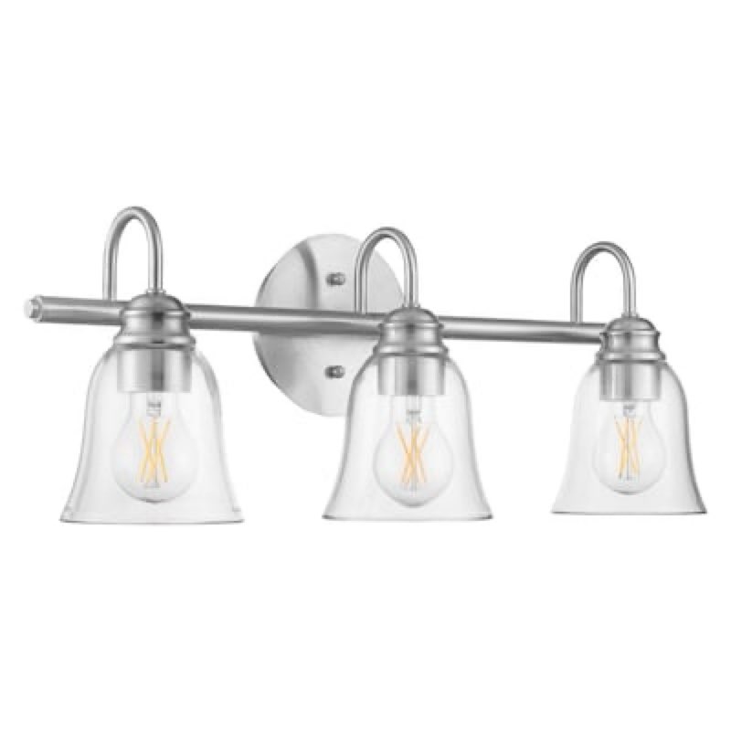 allen + roth bartow 22-in 3 light brushed nickel traditional bathroom vanity light