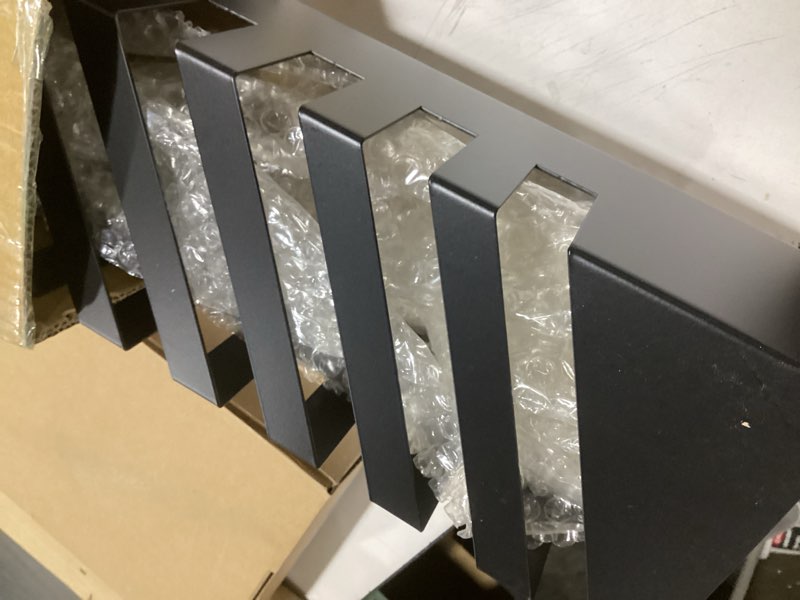 Condition photo showing Good Condition for tile board display rack, 10 slots tile samples display stand for retail, floor tiles sample holder, small tile samples organizer for trade show commercial exhibition display