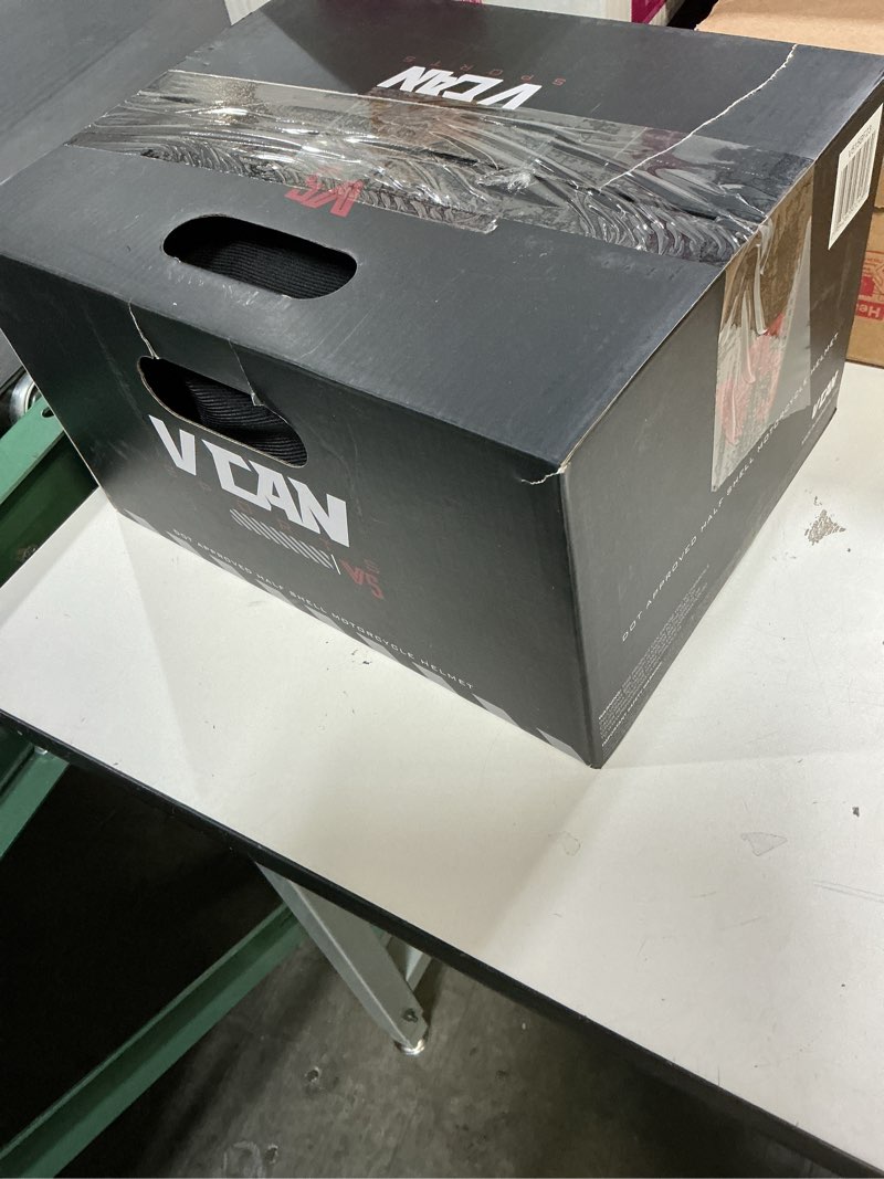 Condition photo showing New/Like New for (size m 57-58 cm)vcan cruiser intricate butterfly motorcycle half helmet medium flat black butterfly