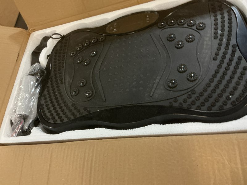 Condition photo showing Good Condition for Vibration Plate Exercise Machine, 130 Levels Full Body Workout Vibrating Plate for Lymphatic Drainage Weight Loss, 450 Lbs Capacity Shake Fitness Platform with Resistance Bands Bluetooth for Women Men