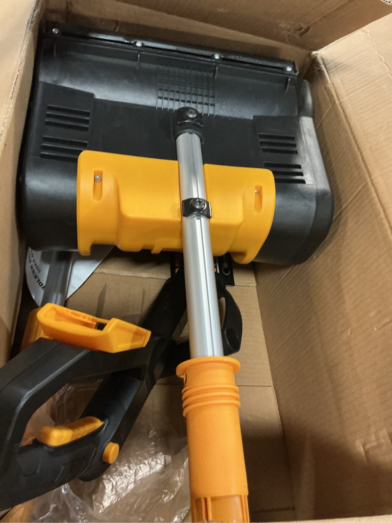 Condition photo showing Good Condition for Cordless Snow Shovel Compatible with DeWalt 20V MAX Battery (Tool Only), 11" Lightweight Electric Snow Blower with 20FT Max Throw & Adjustable Handle, Snow Thrower for Driveway, Deck, Patio & Steps Black+Yellow