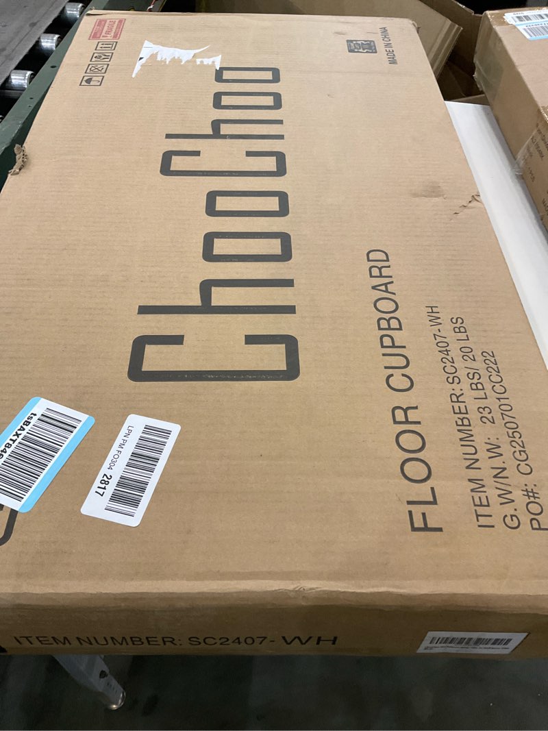 Condition photo showing Good Condition for ChooChoo Slim Bathroom Storage Cabinet, Small Narrow Storage Organizer with Slide Out Drawers, Freestanding Toilet Paper Holder, Bathroom Cabinet for Small Places, White