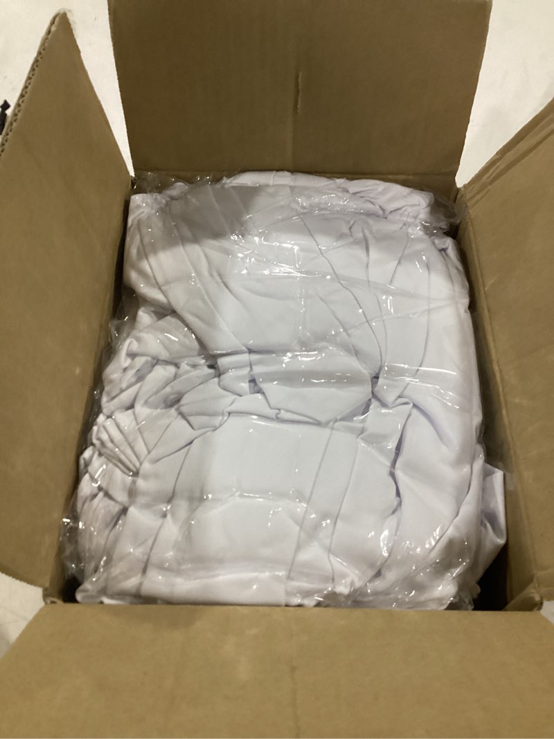 Condition photo showing New/Like New for holidayideas cocktail table covers, 2 pack - fitted stretch spandex high top cocktail tablecloths with elastic corners (white, fit for 30"-32" diameter x 43" height tables) white 2