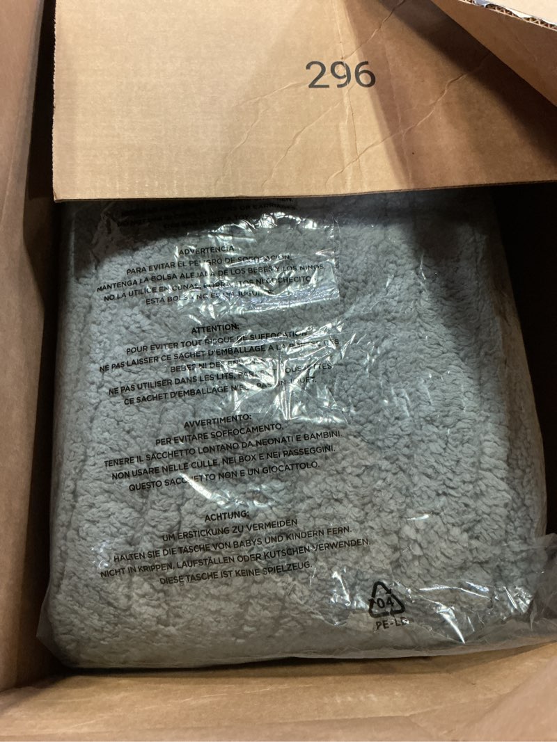 Condition photo showing New/Like New for Queen Size Heated Blanket Single Control - 84"X90" Soft Double Sided Sherpa Electric Blanket with 6 Fast Heating Levels & 10 hrs Timer Settings, Washable & ETL Certified for Bed, Grey 3-grey 84"X90"