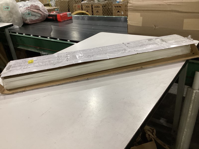 Condition photo showing New/Like New for mysflosy peel and stick floor tiles, self-adhesive luxury vinyl flooring plank, 6'' x 36'', 36 pack 54 sq.ft, waterproof diy deep wood grain planks easy to install for kitchen, living room 36 x 6 inches light brown 36