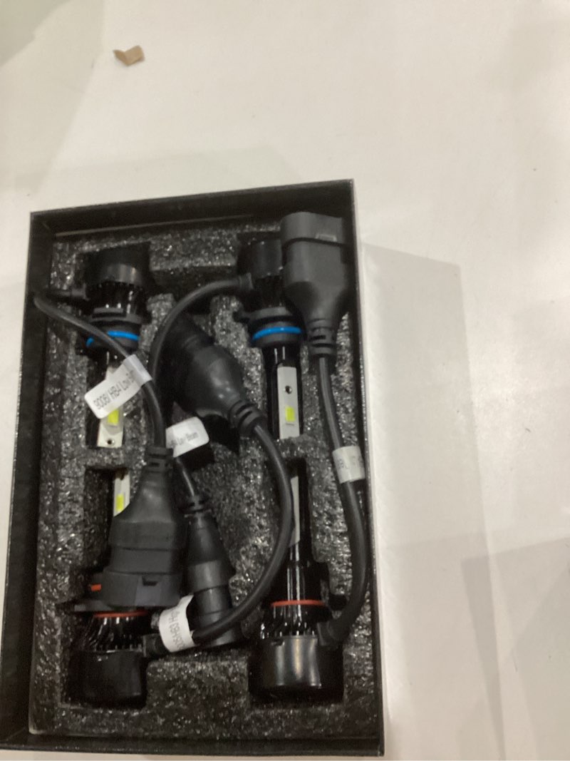 Condition photo showing As Is for Bulbs Combo 6500K Cool White 34000LM 800% Brightness, 1:1 Size Plug and Play IP68 Waterproof Off Road Lights, Pack of 4