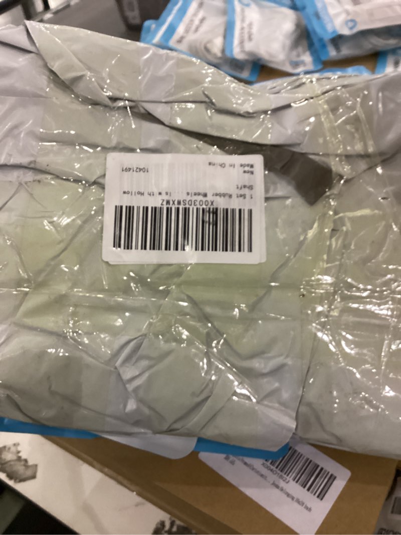 DOITOOL Trash Garbage Bin Wheels Replacement Trash Can Replacement Rubber Wheels with Metal Hollow S