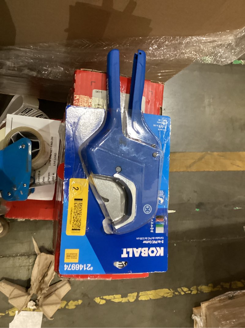 Condition photo showing As Is for kobalt 2-in pvc cutter