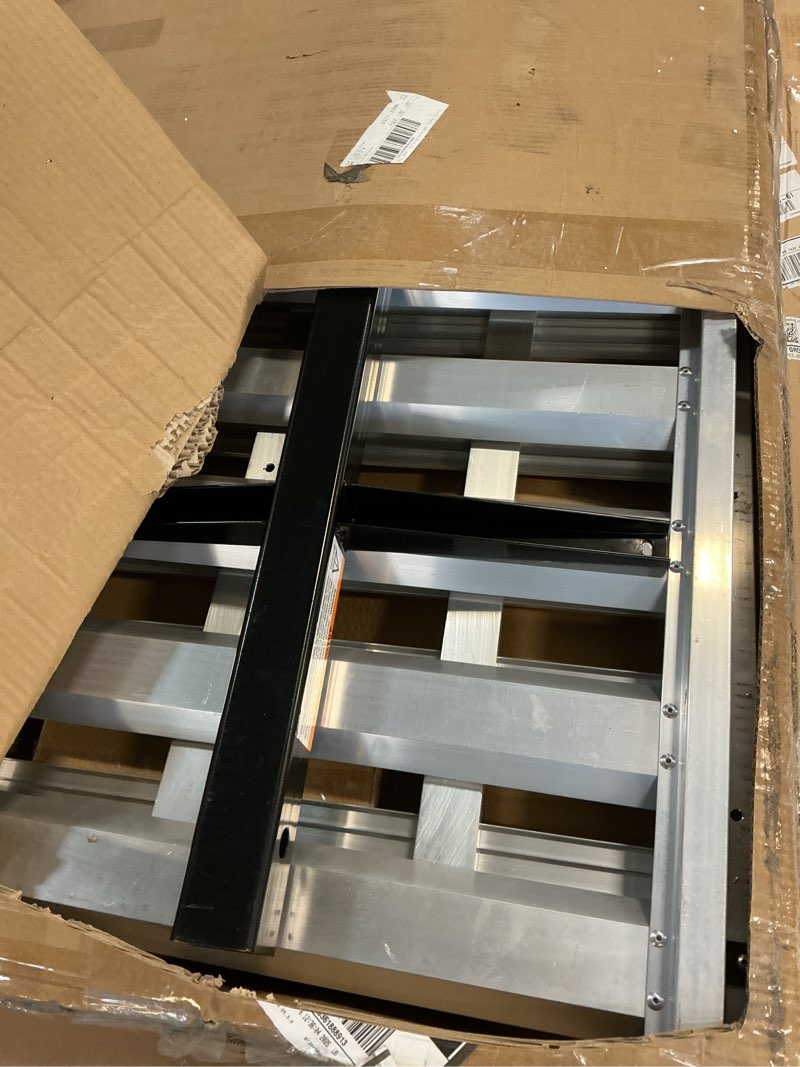 Condition photo showing Good Condition for MaxxHaul 80779 Aluminum Hitch Mount Wheelchair/Mobility Carrier – 50" x 29.5" Cargo Basket with High Side Rails & 47" Ramp – Fits 2" Receiver – 500 lb Capacity for Trucks, SUVs, Vans, RVs Cargo Carrier