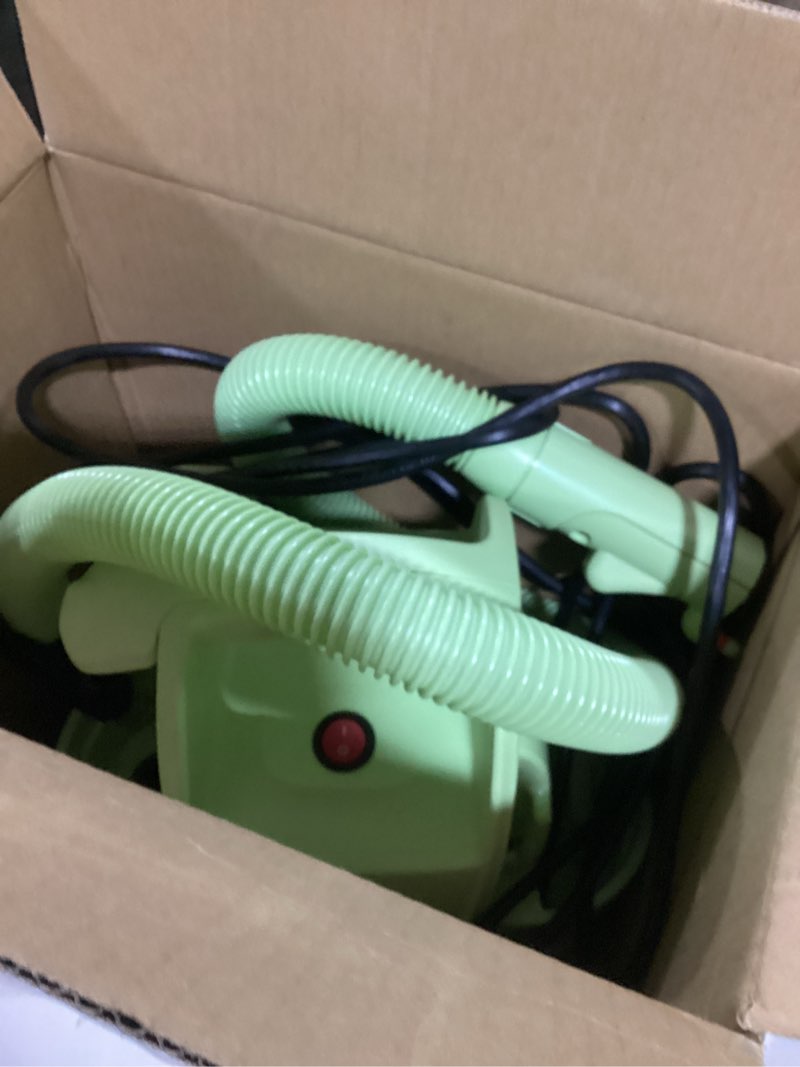 Condition photo showing Good Condition for bissell little green mini portable carpet and upholstery deep cleaner, car/auto detailer, with hydrorinse self-cleaning tool and 4" tough stain tool, tea green, 4075