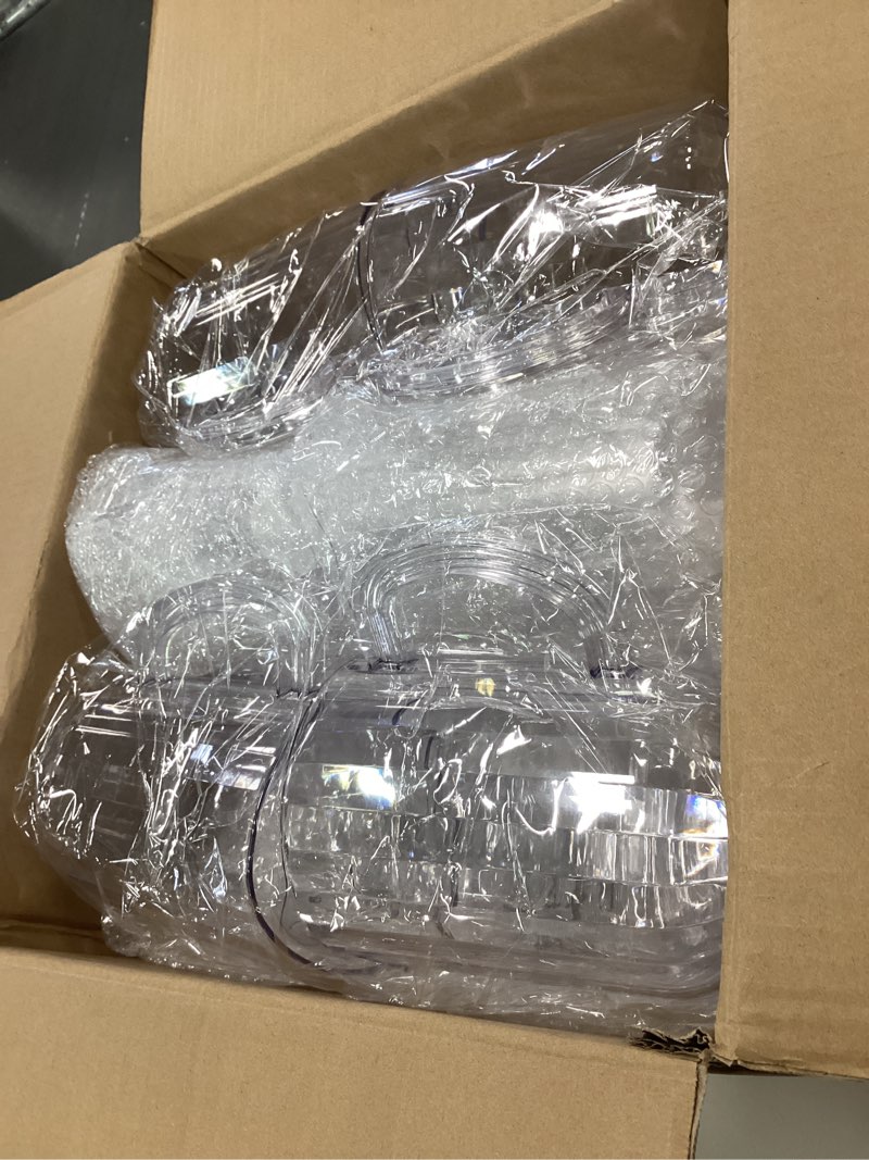 Condition photo showing Good Condition for Tessco for you 12 Pcs Plastic Pitchers 60 Ounce Clear Restaurant Pitcher Jug Large Water Jug Carafe Serve Milk Tea Juice Drink for Parties Container Dispenser Beer Jar(Classic)