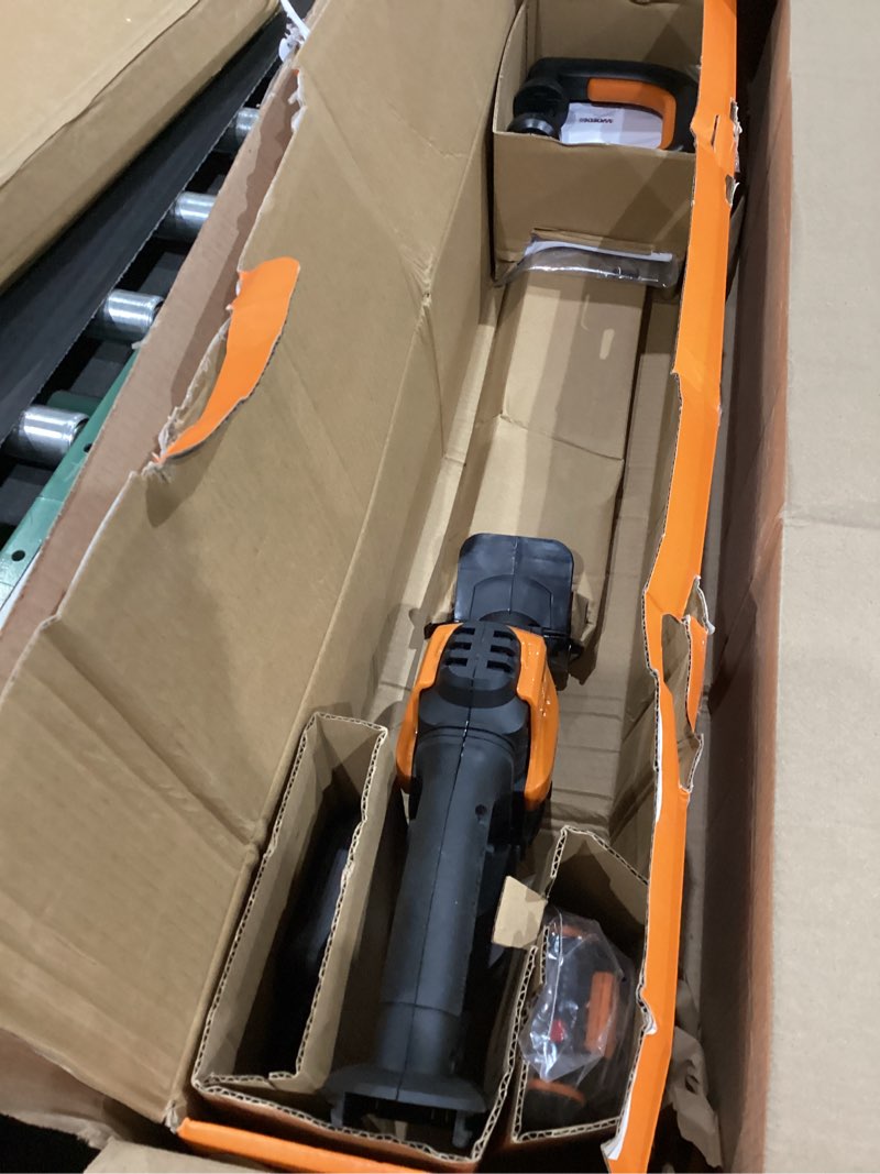 Condition photo showing Good Condition for worx 22" cordless hedge trimmer, electric hedge trimmer with dual-action blades, lightweight bush trimmer with 5.5 lbs, battery & charger included, wg261 22" 20v hedge trimmer w/(1)2.0ah battery