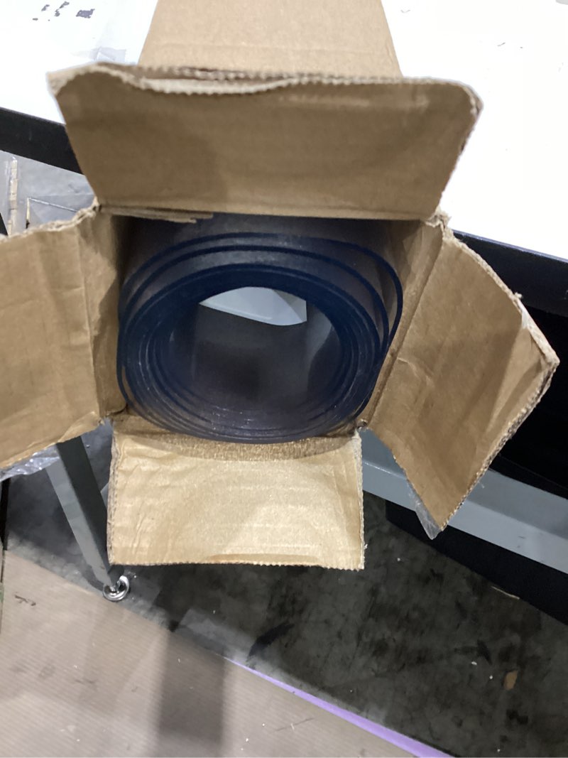Condition photo showing Good Condition for kuyal clear chair mat, hard floor use, 48" x 53" transparent office home floor protector mat chairmats (48" x 53" rectangle)