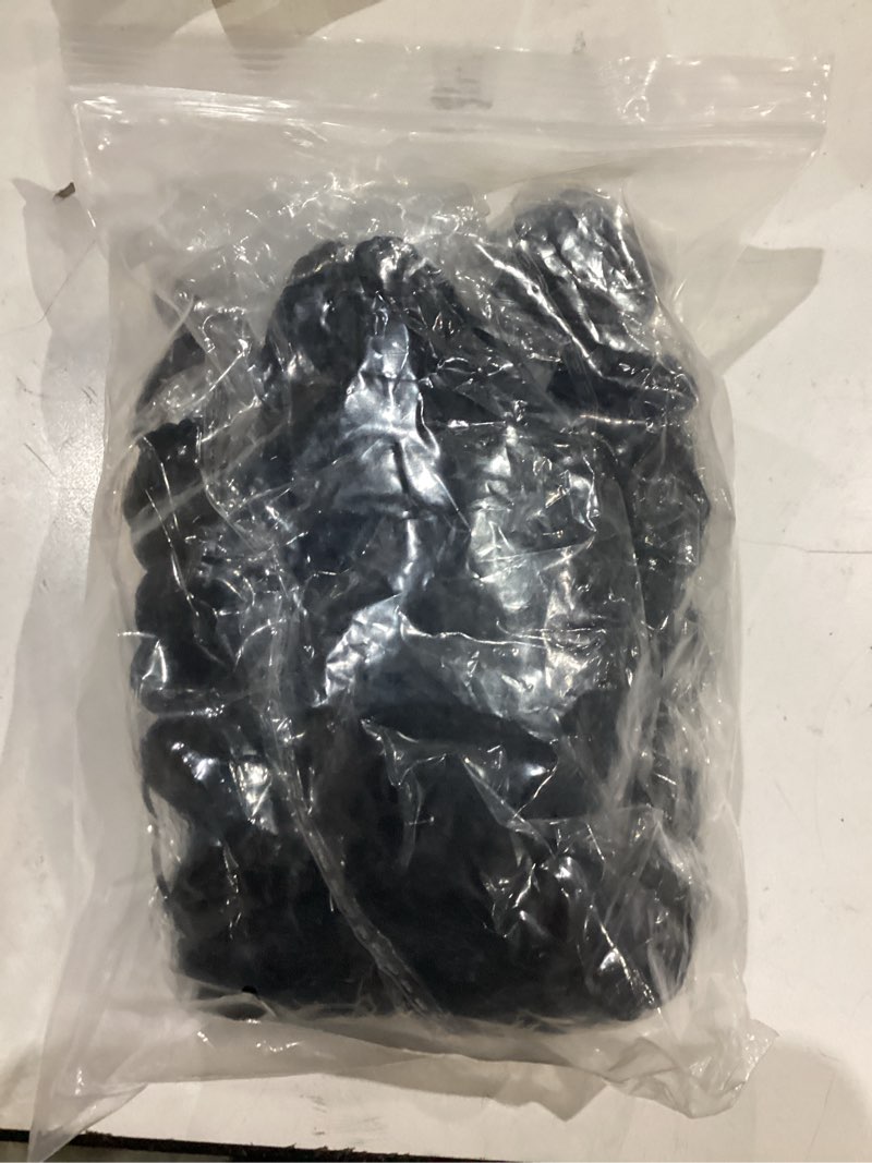 Condition photo showing As Is for 18 inch 100 strands miracle feather crochet human hair blend for black women curly preseparated deep wave crochet bundles (1b#, 18 inch) 1b# 18 inch