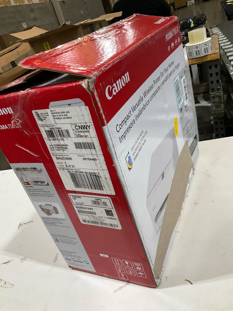 Condition photo showing Good Condition for canon pixma ts6520 wireless color inkjet printer duplex printing, white – home printer with copier/scanner, 1.42” oled display, intuitive control panel, compact design