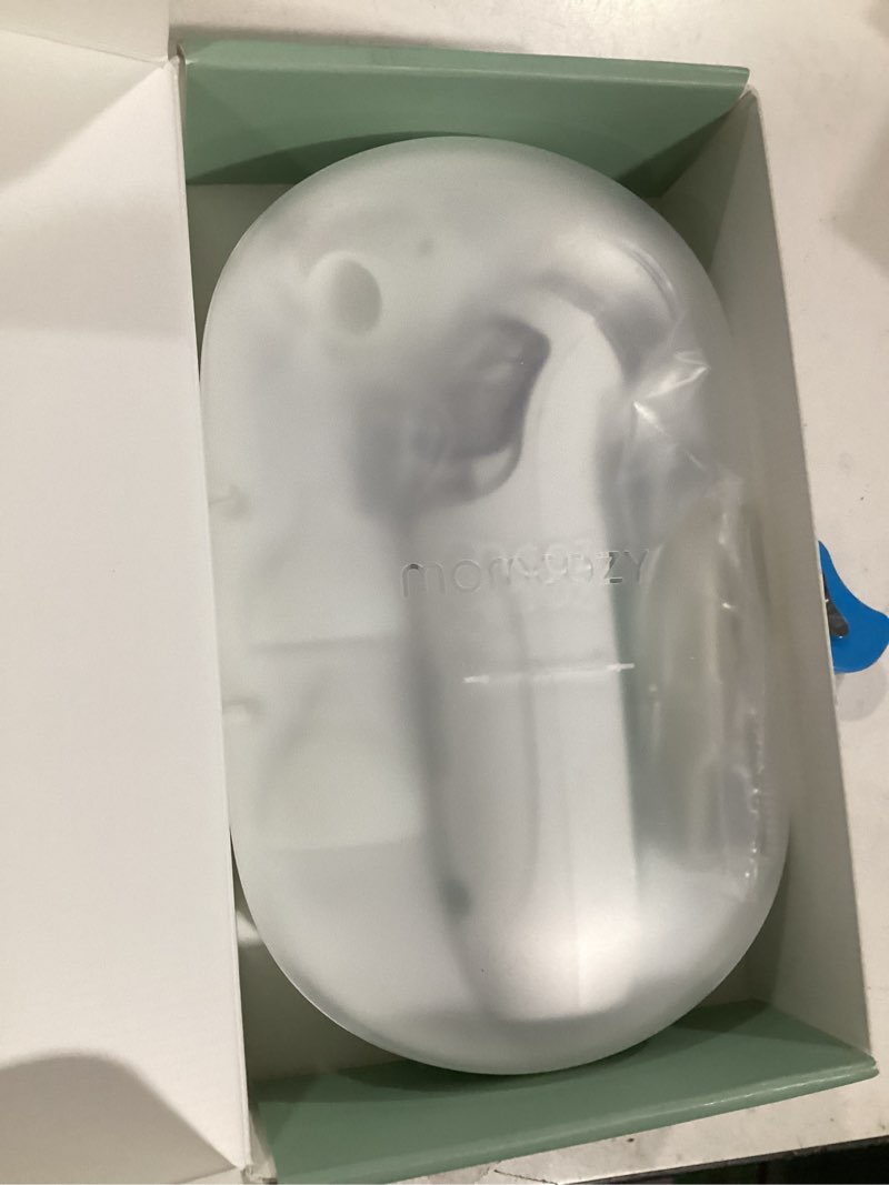 Condition photo showing As Is for Momcozy BreezyClear™ 2-in-1 Electric Nasal Aspirator for Baby with Spray, 65kPa Hospital-Grade Suction, 4 Adjustable Levels, Quiet & Portable Nose Cleaner with Soothing Light & Music