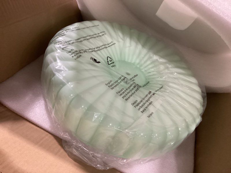 Condition photo showing Good Condition for KCO Lighting Nordic Green Glass Flush Mount Ceiling Light Vintage Round Semi Flush Mount Ceiling Light Fixture Mid Century Modern Bathroom Overhead Light LED Ceiling Lights Green-B