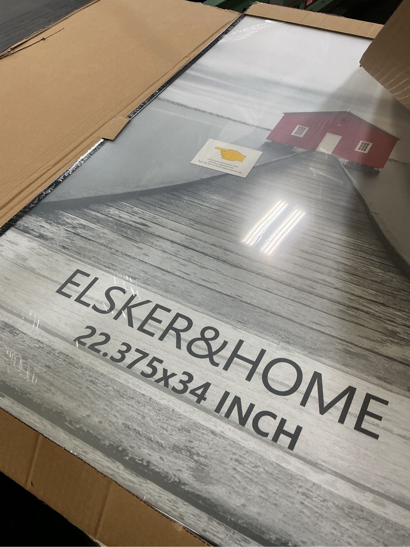 Condition photo showing New/Like New for elsker&home 22.375 x 34 poster frame2 pack, black picture frame for horizontal or vertical wall mounting, sturdy and scratch-proof black 22.375 x 34