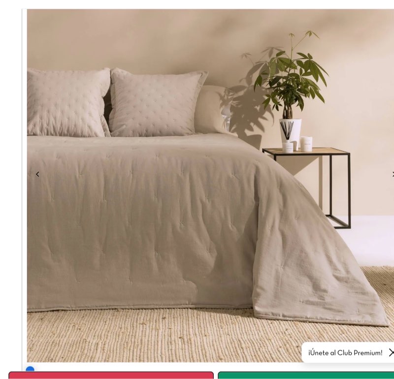 Colcha de algodón acolchada reversible Linet