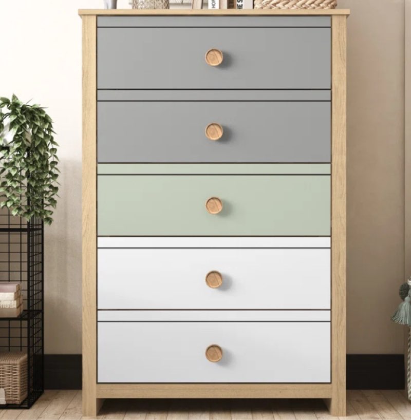 Bustillo 30.7'' Wide 5 -Drawer Chest
