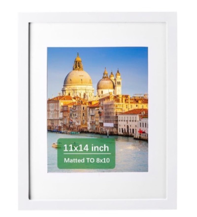 wyooxoo 11x17 Picture Frame Red Solid Wood Photo Frames Display Pictures 8x12 with Mat or 11x17 Without Mat Colorful Frame For Tabletop Display or Wall Red 11" x 17" ( 1 Pack )