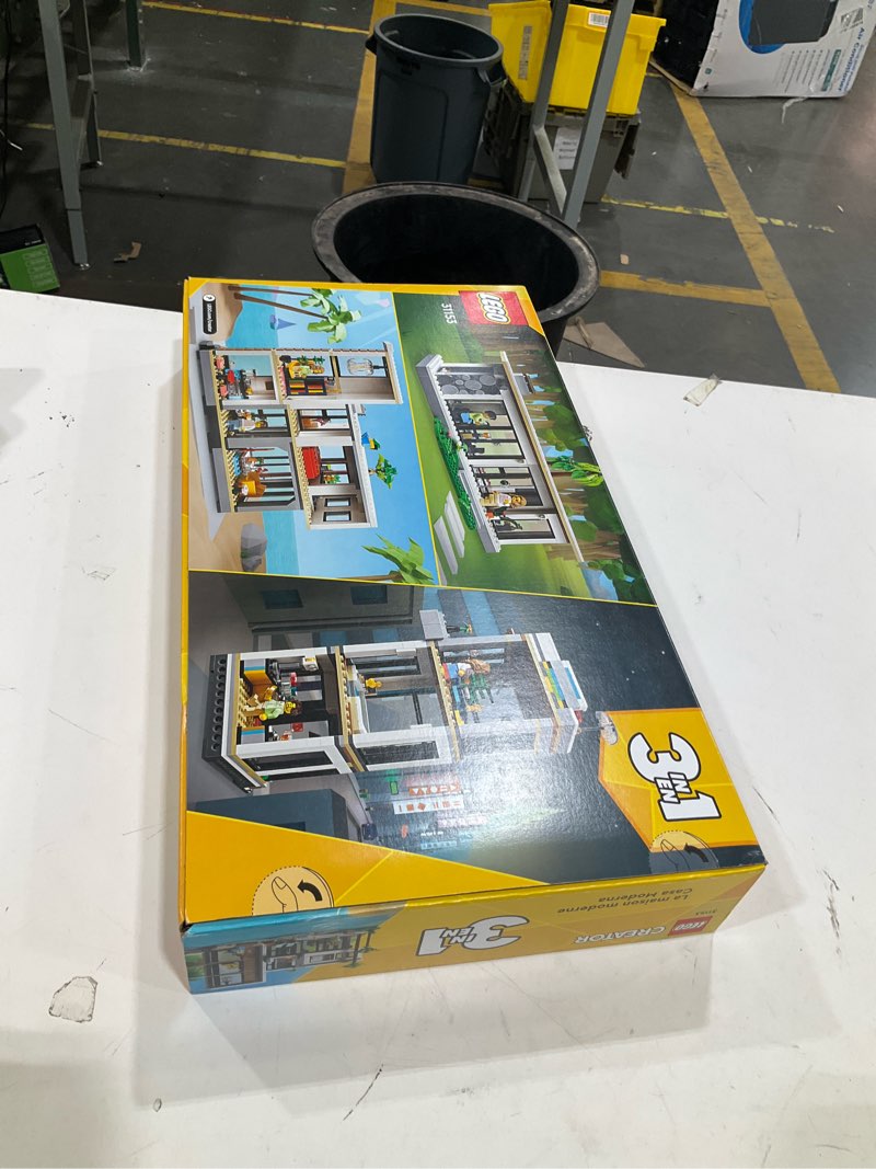 Condition photo showing Good Condition for lego creator 3 in 1 modern toy house - kids toy building set with 3 building options for boys & girls, ages 9+ - with 2 minifigures for pretend play - gift idea for birthday - 31153