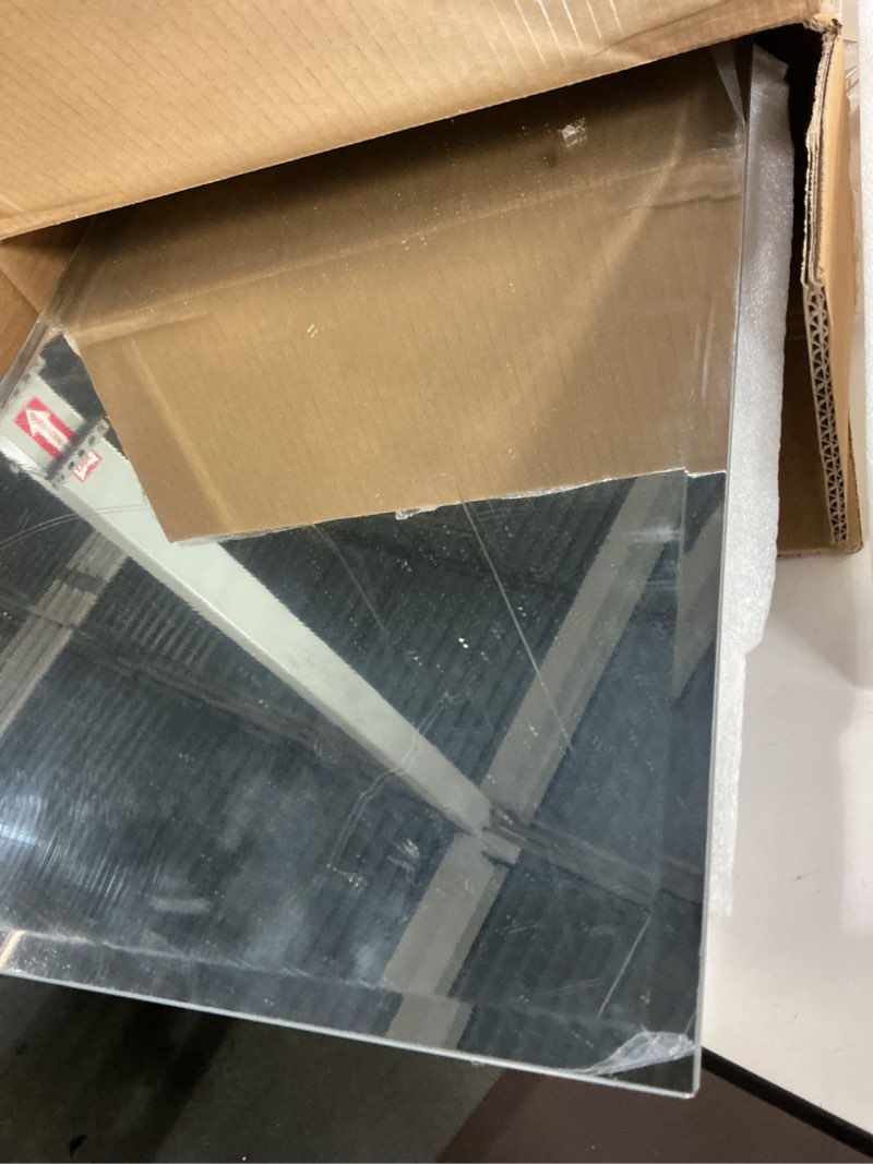 Condition photo showing New/Like New for Bathroom Medicine Cabinet with Beveled Edge Mirrored Door 14 x 18 inch, Recessed or Surface Mount, with Adjustable Glass Shelves Matt White 14x18 inch Beveled Edge Mirror