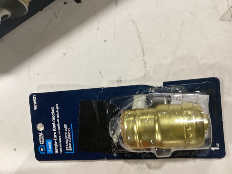 Condition photo showing Good Condition for Project Source 250 -Watt Plastic Turn knob Lamp Socket , Gold