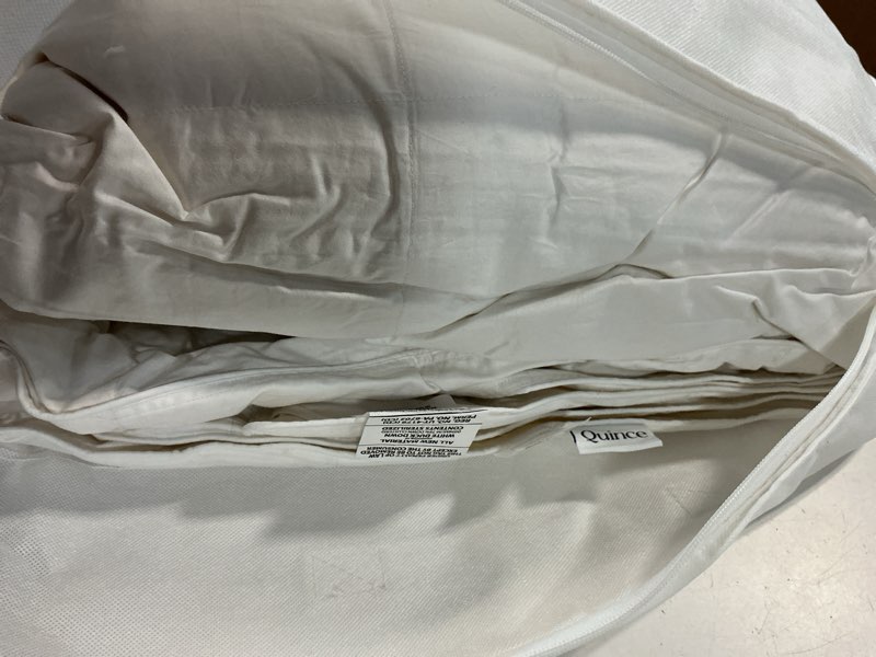Condition photo showing Good Condition for all-season premium down comforter, full/queen, down