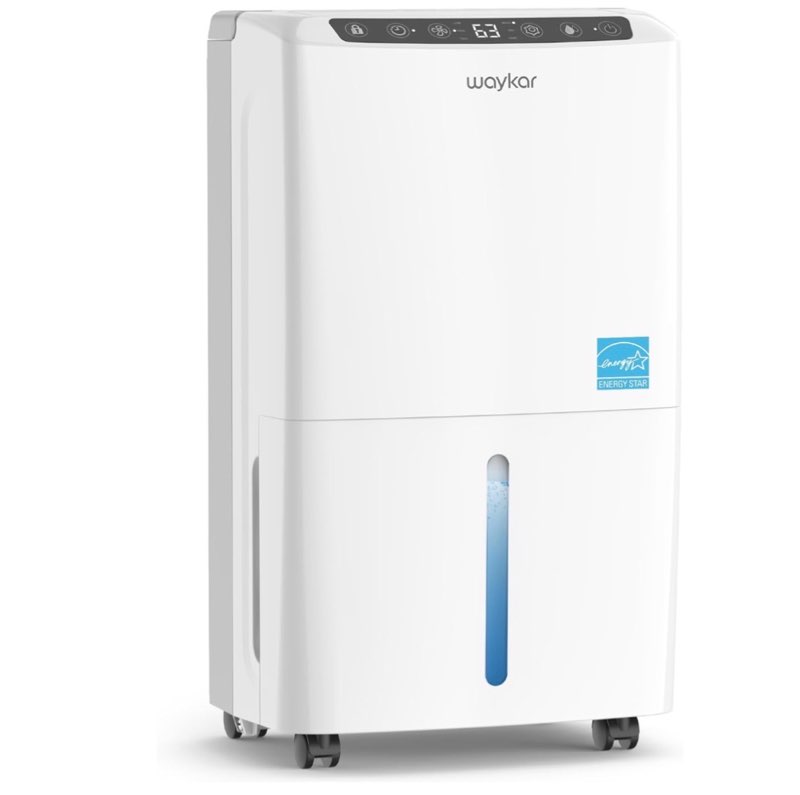 waykar 2000 sq. ft 34 pints 2025 most efficient energy star dehumidifier for home and basement with 