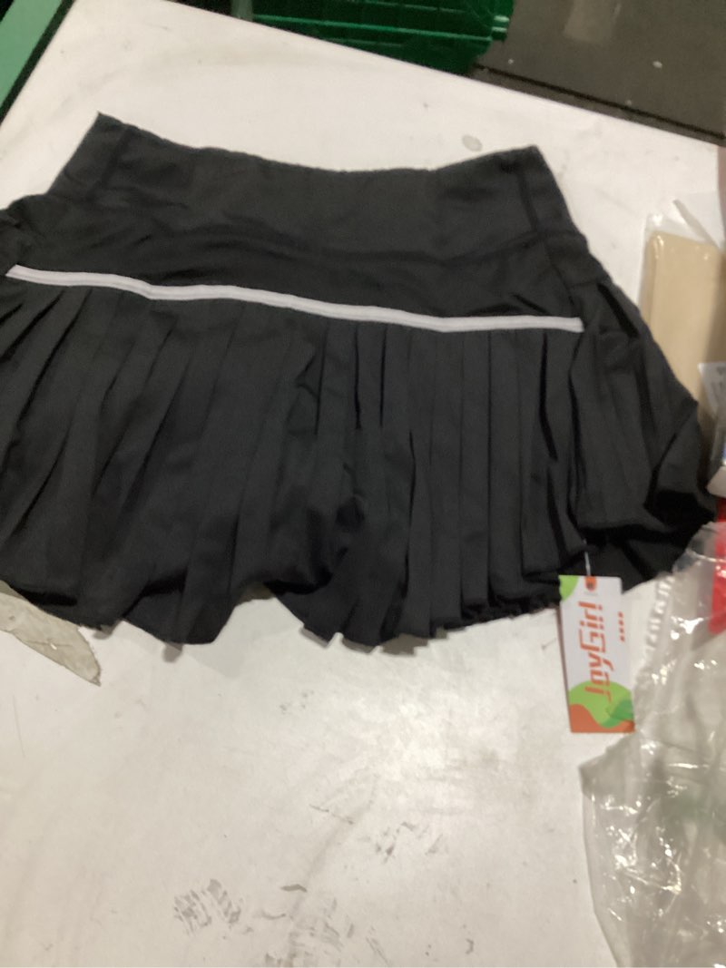 Condition photo showing Good Condition for joygirl womens pleated tennis skirt with shorts high waisted golf skort mini skirt workout skirt athletic skorts with pockets black large