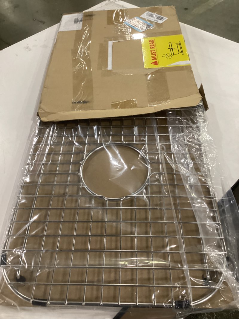 Condition photo showing New/Like New for serene valley sink grid 18-1/8" l x 13-3/8" w, centered drain with corner radius 3-1/2", ndg1813c