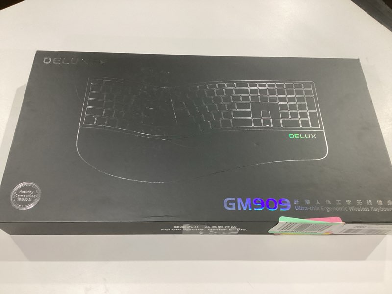 Condition photo showing Good Condition for White Ergonomic Split Keyboard for GM909 - Non-Backlit English Layout for Enhanced Comfort, NOT TESTED