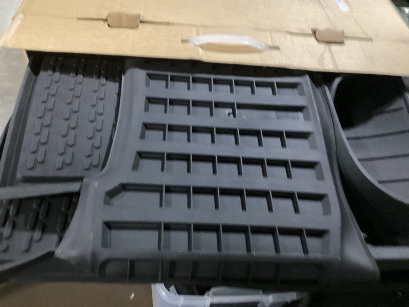 Condition photo showing Good Condition for lasfit floor mats fit for land rover range rover sport 2014-2022, custom fit tpe all weather waterproof floor liners 1st & 2nd row car mats, black, easy to clean 3)2014-2022|for land rover range rover sport|floor mats