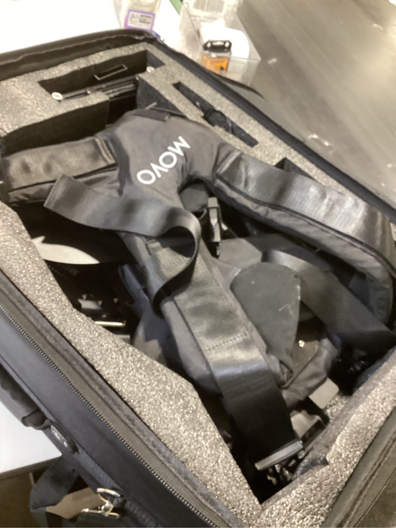 Condition photo showing As Is for movo x100 ultimate steadycam system bundle - includes handheld video stabilizer, vest with dual articulating arm, lcd field monitor & deluxe carrying case