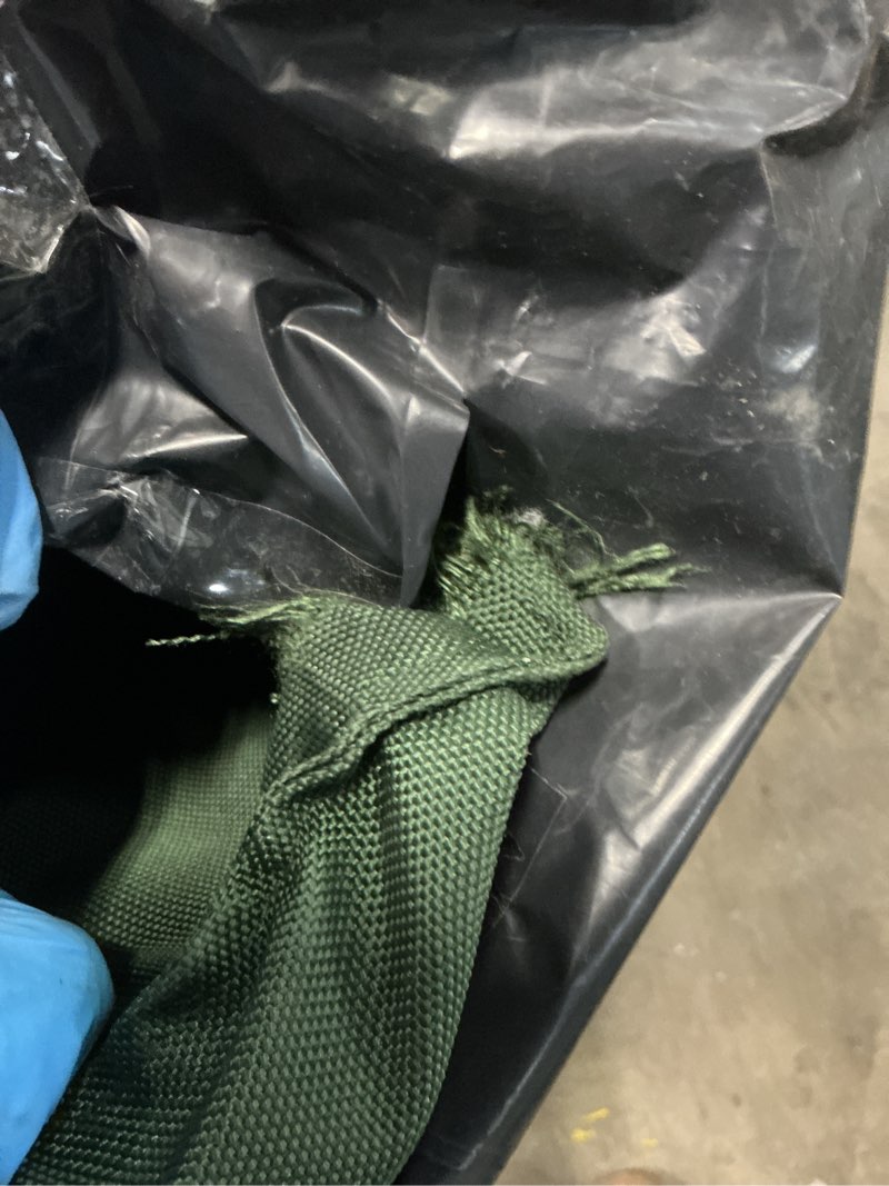 Condition photo showing As Is for SIMILAR Dogbed4less Memory Foam Dog Bed for Small to Medium Dogs, Waterproof Lining and Machine Washable Durable Pet Bed Canvas Cover 37X27 Pillow, Olive Green Medium 37\"X27\" Olive Green