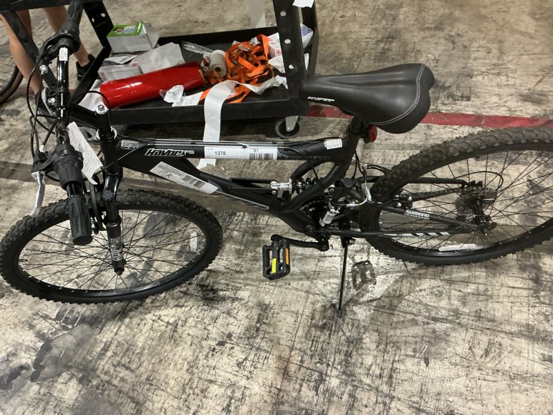 Condition photo showing As Is for hyper bicycles 26" havoc mountain bike, adults ages 13+, black