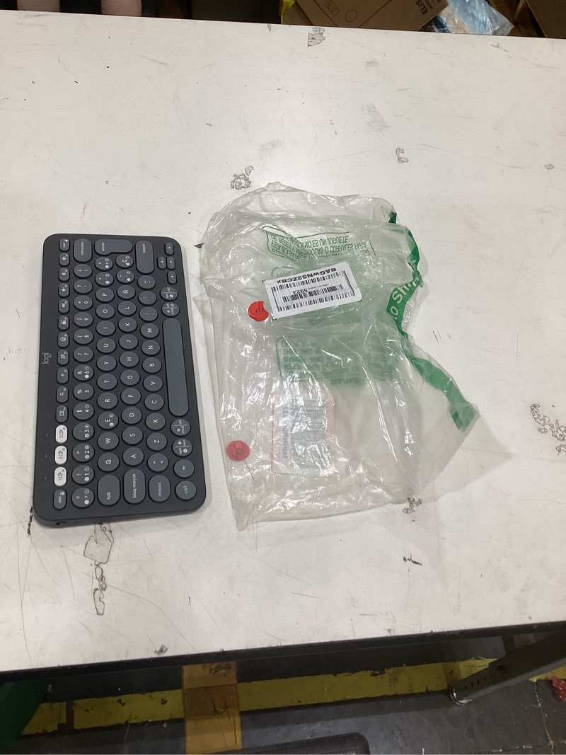 Condition photo showing As Is for logitech pebble 2 combo for mac, wireless keyboard and mouse, slim, quiet and portable, customizable, bluetooth mouse and keyboard, easy-switch, for macos, ipados - tonal graphite