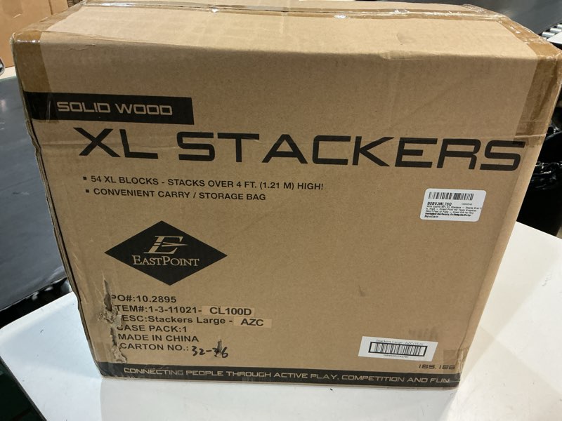 Condition photo showing New/Like New for wild sports nfl giant stacking wooden blocks – tumbling tower classic family game stacks – great gift for any football fan! arizona cardinals