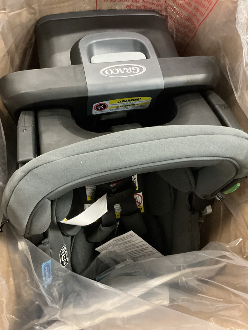 Condition photo showing Good Condition for graco gomax infant car seat, ace, lightweight, reclining rear facing car seat installs with or without a base