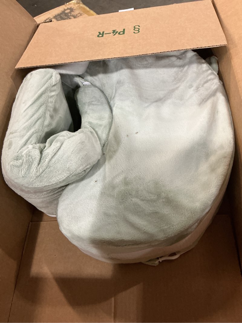 Condition photo showing As Is for my brest friend super deluxe nursing pillow - enhanced comfort & ergonomic breastfeeding pillow for ultimate support for mom & baby - adjustable and with handy side pocket, platinum platinum super deluxe