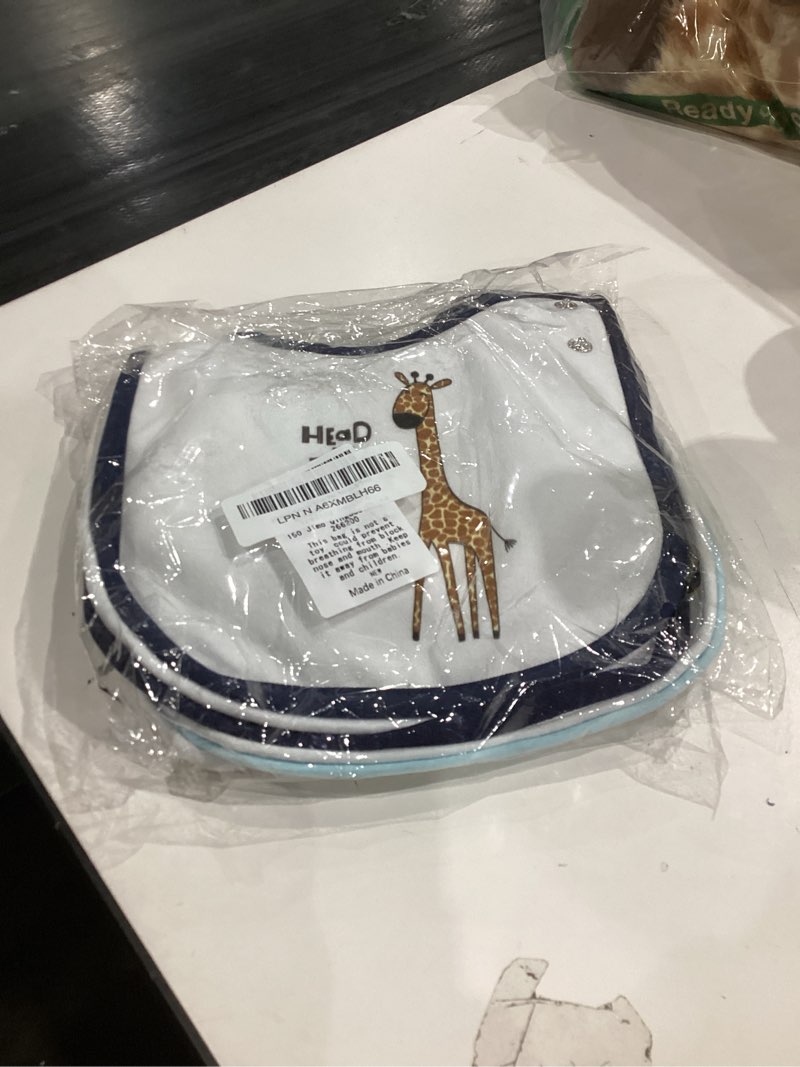Condition photo showing New/Like New for Maiwa 6 Pack Waterproof Cotton Baby Bibs for Girls Boys for Drooling Eating with Snaps Multi0601