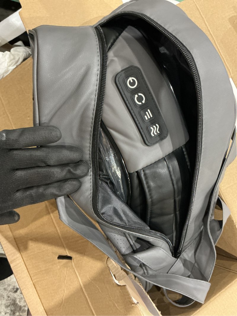 Condition photo showing Good Condition for nekteck shiatsu neck massager with heat for pain relief deep tissue, 2026 upgraded back shoulder kneading massage pillow with storage bag, body relaxation gifts for men women mother's day father's day