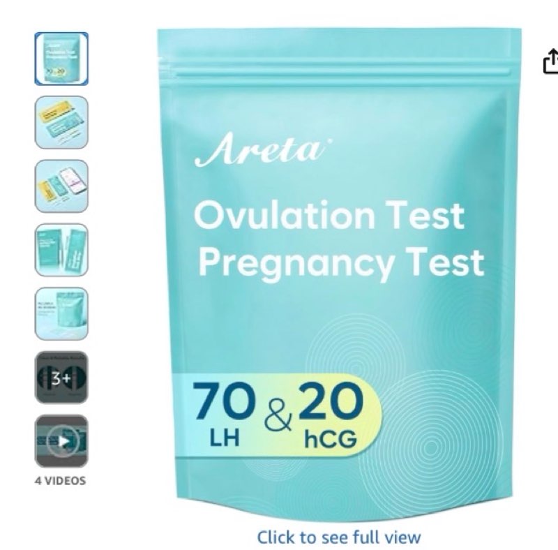 Areta Ovulation & Pregnancy Test Strips: 70 Ovulation Strips & 20 Pregnancy Tests Combo Kit | Accura