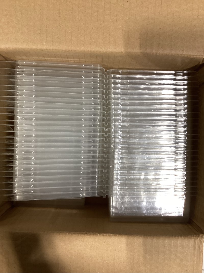 Condition photo showing Good Condition for 100 pcs model car protector cases plastic blister clamshell 1/64 toy car display boxes protective case compatible with hot-wheels and matchbox collectors,3.32" l x 1.57" h x 1.18" w transparent