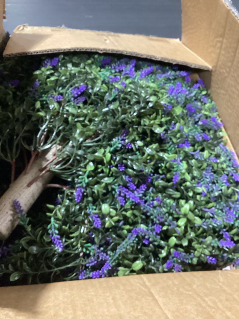 Condition photo showing Good Condition for similar product not like stock photo10 bundles fake flowers artificial lavender faux plastic plants purple flowers for home wedding kitchen garden patio porch window box office table centerpieces indoor outdoor decor, purple purple 10 bundles